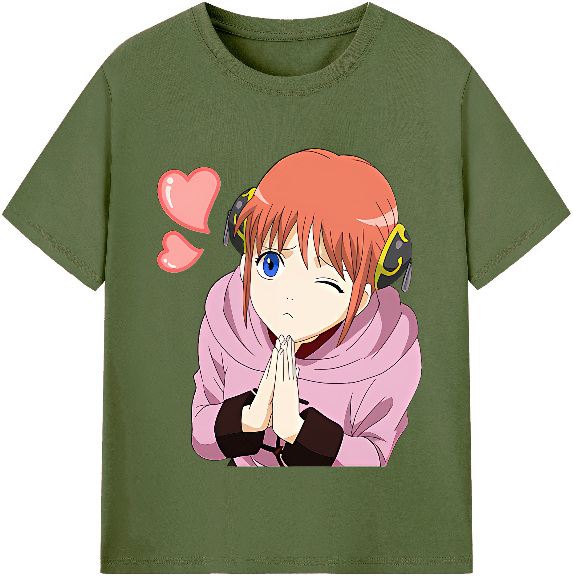 ぎんたま 坂田銀時（さかたぎんとき） 神楽 志村新八（しむら しんぱち） GINTAMA Sakata Gintoki Kagura Shimura Shinpachi 綿100％半袖Tシャツ（フロントプリント）